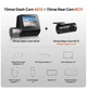 Автомобильный видеорегистратор комплект Xiaomi 70mai Dash Cam A510 з GPS HDR Global + камера заднего вида Rear Cam RC11 (управление со смартфона) - изображение 3
