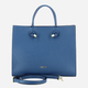 Torebka shopper damska skórzana IUNTOO Armonia 168116-007 Niebieska - obraz 3