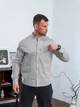 Рубашка мужская в полоску Casual рубашки мужские из хлопка Teamv Черная полоска S - изображение 4