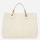 Torebka shopper damska materiałowa Braccialini Beth B18200-TY-001 Biała - obraz 2