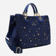 Torebka shopper damska materiałowa Braccialini Beth B18260-TY-200 Niebieska - obraz 4