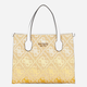 Torebka shopper damska materiałowa Guess Silvana HWSW8665220-CIO Biała - obraz 1