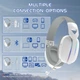 ATTACK Shark L90 Wireless – Ігрові бездротові навушники з Bluetooth 5.3, 2.4G, 7.1 Surround Sound, 40мм динаміки, до 35 год роботи, знімний мікрофон, RGB підсвітка Silver - зображення 4