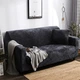 Захисний чохол на тримісний диван Diana Textile Plush Velvet, 190x230 см, Темно-сірий - зображення 4