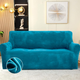 Захисний чохол на тримісний диван Diana Textile Plush Velvet, 190-230 см, Бірюзовий - зображення 3