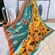Шовкова хустка Jago 90*90см жовто-блакитна - зображення 1