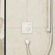 Внешняя часть смесителя без скрытой части HANSGROHE DuoTurn Q белый металл 155x155мм 75614700 - изображение 2