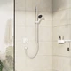 Внешняя часть смесителя без скрытой части HANSGROHE DuoTurn Q белый металл 155x155мм 75614700 - изображение 3