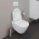 Унитаз подвесной безободковый белый DURAVIT D-Neo с сиденьем с микролифтом 2577090000_0021690000 - изображение 6