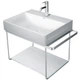 Тумба під умивальник DURAVIT DuraSquare 56.5x40x45см підвісна сіра 0031161000 - зображення 1