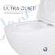 Унитаз подвесной безободковый белый Q-TAP Jay с сиденьем с микролифтом QT07335175W - изображение 4