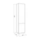 Пенал NORWAY Terra L 40x160x30см монтаж подвесной белый M200401 - изображение 4