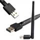 WiFi адаптер Wireless Adapter USB с поворотной антенной беспроводной сетевой для юсб подключения вайфай интернета Wi-Fi 2.4GHz 150 Mbps 802.11 b/g/n компьютера ноутбука iptv приставки тюнера ресивера cовместим c windows linux macOS - изображение 4