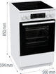Плита Gorenje GECS5C70WA электрическая стеклокерамическая, 70л, 50x60см, дисплей, приготовление с паром, программатор, белый - изображение 10