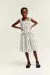 Топ H&M 271228616 140 Білий/Чорні квіти - изображение 2