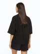 Шорты льнянные пижамные H&M 270742967 S Черный - изображение 2