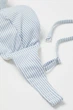 Ліф купальний H&M 270963684_whiteblue 75B Блакитний/Білий - изображение 7