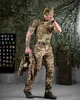 Тактический летний комплект 5 в 1 эластичный костюм, футболка, бейсболка, ремень Combat Force Пиксель S - изображение 3
