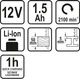 Акумуляторний Лобзик Sthor 78121 Li-Ion 12 1.5 Ач 50 мм - зображення 4