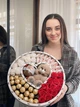 Сладкий набор подарочный с конфетками бокс в форме круга для жены, мамы, ребенка SPbox-247 - изображение 5