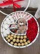 Сладкий набор подарочный с конфетками бокс в форме круга для жены, мамы, ребенка SPbox-247 - изображение 8