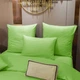 Простынь на резинке MirSon Royal Soft Stripe 30-0016 Light Green 100x200 см (2200011304830) - изображение 2