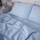 Простынь на резинке MirSon Royal Soft Stripe 30-0028 Amberly 200x200 см (2200011307282) - изображение 3