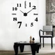 Настенные 3D-часы Clock3D, черные - изображение 2