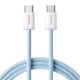 Кабель Type-C на Type-C Baseus Dynamic 4 Series Fast Charging Data Cable (2m, 100W, 5A, 480 Mbps). Blue - зображення 3
