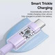 Кабель Type-C на Type-C Baseus Gem Fast Charging Data Cable 2m, 100W, 5A, 480 Mbps). Purple - зображення 7