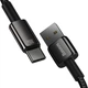 USB кабель із роз'ємом Type-C Baseus Tungsten Gold Fast Charging Data (100W, 1m). Black - зображення 3