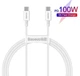 Кабель Type-C на Type-C BASEUS Superior Series Fast Charging Data Cable (2M, 5A, 100W). White - изображение 1