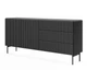 Комод Мути / Muti 2D3S/177 2-дверный с 3 ящиками Черный Perfect Home - изображение 1