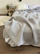 Покрывало ZEINTEX OSLO хлопковое стьоганное серое 180х220 см - изображение 4