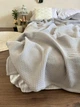 Покрывало ZEINTEX OSLO хлопковое стьоганное серое 180х220 см - изображение 6