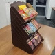 Полка-подставка для товаров «XXL» для сладостей и снэков на 3 уровня для 12 шоколадок (N913128) венге - изображение 10