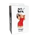 Сексуальное лакированное платье на шнуровке Art of Sex Ginger Черное XS/S/M - изображение 3
