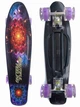 Скейт пенні борд Tilly Penny Board Cruiser Profi 881 з підсвіткою коліс чорний - изображение 2