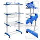 Сушилка для белья напольная Garment Rack With Wheels TM-0035 на 20 кг 3 яруса на колесах - изображение 4