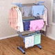 Сушилка для белья напольная Garment Rack With Wheels TM-0035 на 20 кг 3 яруса на колесах - изображение 6