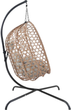Huśtawka Cocoon HOMLA Nido 104x106x184 cm Beżowa - obraz 2