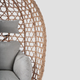 Huśtawka Cocoon HOMLA Nido 104x106x184 cm Beżowa - obraz 5