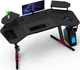 Геймерский компьютерный стол GT Racer T-1246 (160x60x73) Black - изображение 1