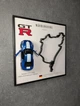 Модель CCA з Рамкою Тримачем 25x25 2в1 на Стіну або Полку з Nissan GT3 (R35) В Масштабі 1:44 та 3D Трасою Nürburgring / Нюрбургринг (Germany) Type - B - зображення 2