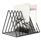 Стеллаж подставка для хранения виниловых пластинок треугольник 26x18 Black - изображение 9
