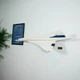 Кронштейн /Настінне 3D Кріплення для Фірмового конструктора Icons Concorde AIRBUS Літак Конкорд (10318) + Додаткове Кріплення для Таблички - Чорне - зображення 5