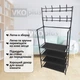 Вешалка для одежды и подставка для обуви 2в1 Hat Rack 132 х 60 х 27 см black - изображение 1