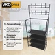 Вешалка для одежды и подставка для обуви 2в1 Hat Rack 132 х 60 х 27 см black - изображение 6