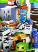 Дитячий конструктор Minecraft Гірська печера гра майнкрафт з LED підсвіткою ігровий набір з кубиків блоків фігурок тварин 587 деталей з печерою деревами лавою водою факелами та аксесуарами розвиваючий подарунок для творчості хлопчиків та дівчаток 66334 - зображення 9