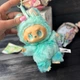 Мягкая плюшевая игрушка сюрприз Лабубу Радужный монстрик 15см рандомка брелок Labubu Pop Mart монстры - изображение 2